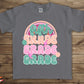 Fifth grade smiley face rainbow-DTF