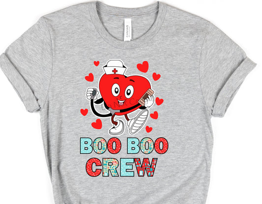 Boo boo crew heart hold stethoscope-DTF