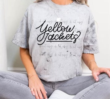 Hand lettered Yellowjackets-DTF