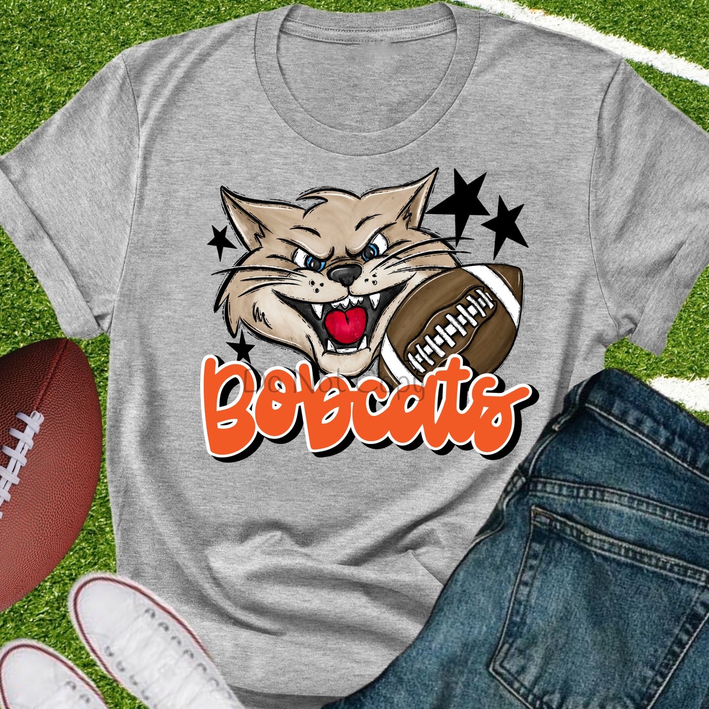 Bobcats football orange-DTF