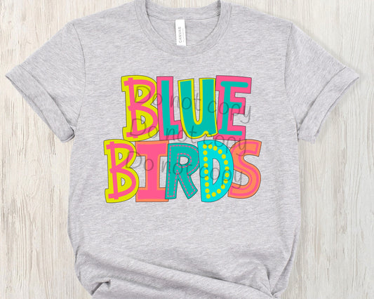 Blue birds-DTF