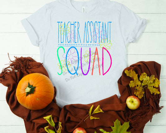 Chalkboard Teacher Assistant squad-DTF