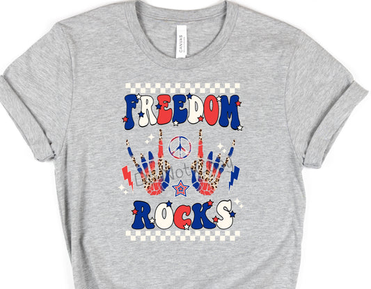 Freedom cream rocks-DTF