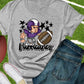 Hurricanes football player purple-DTF