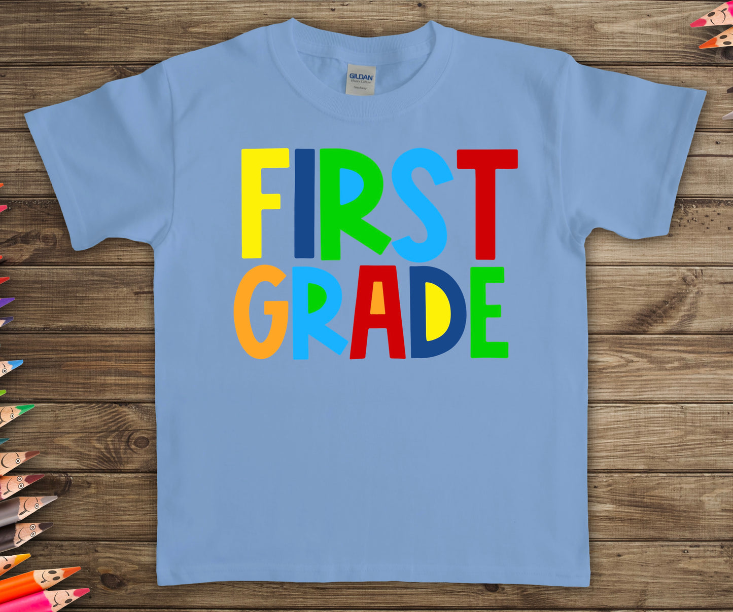 First Grade -Primary color-DTF