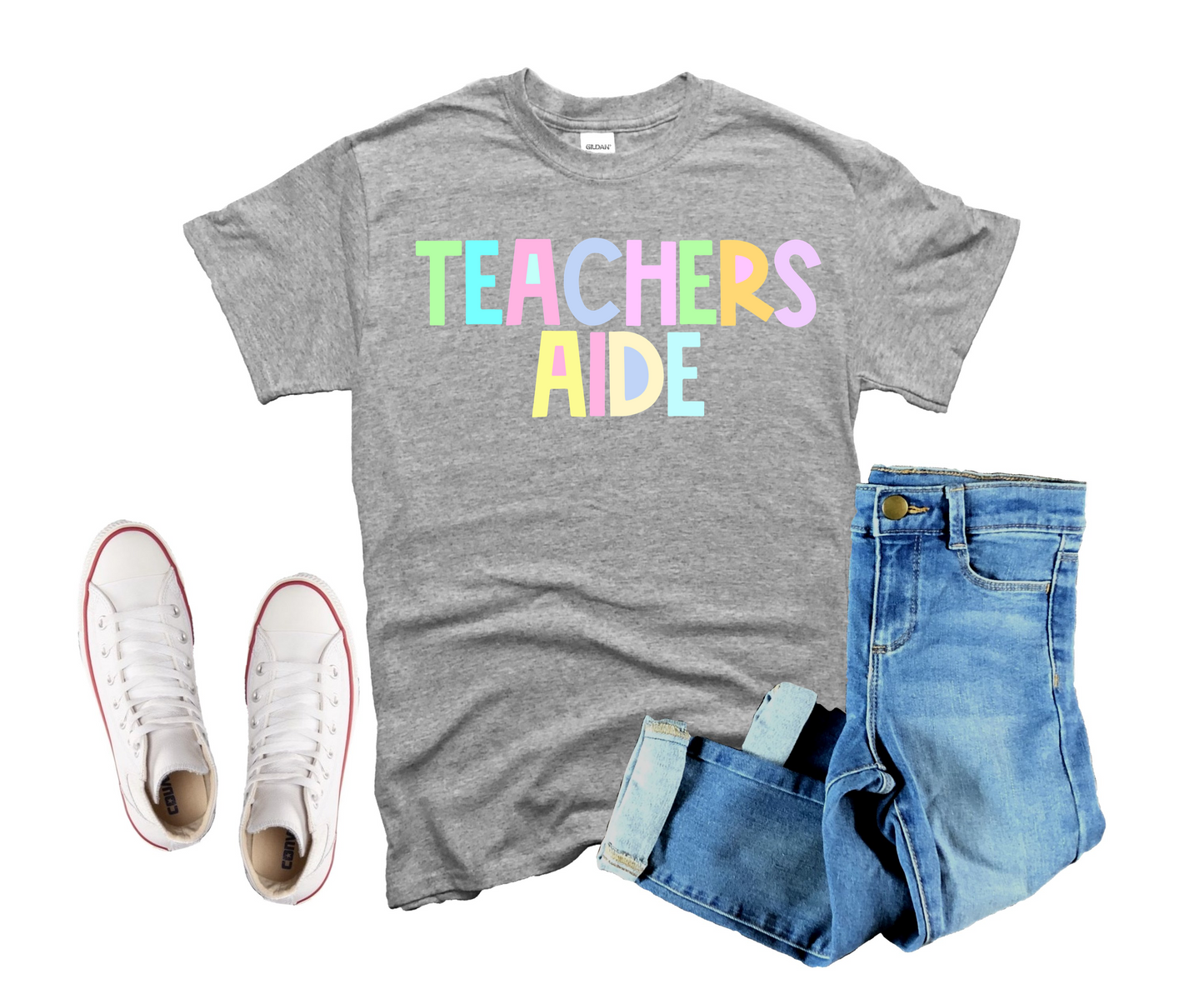 Teachers aide - pastel color-DTF