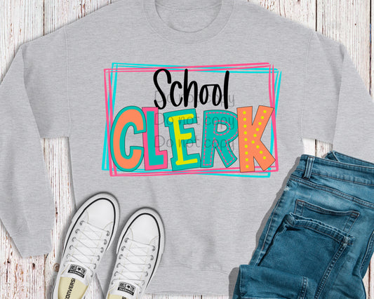 School clerk-DTF