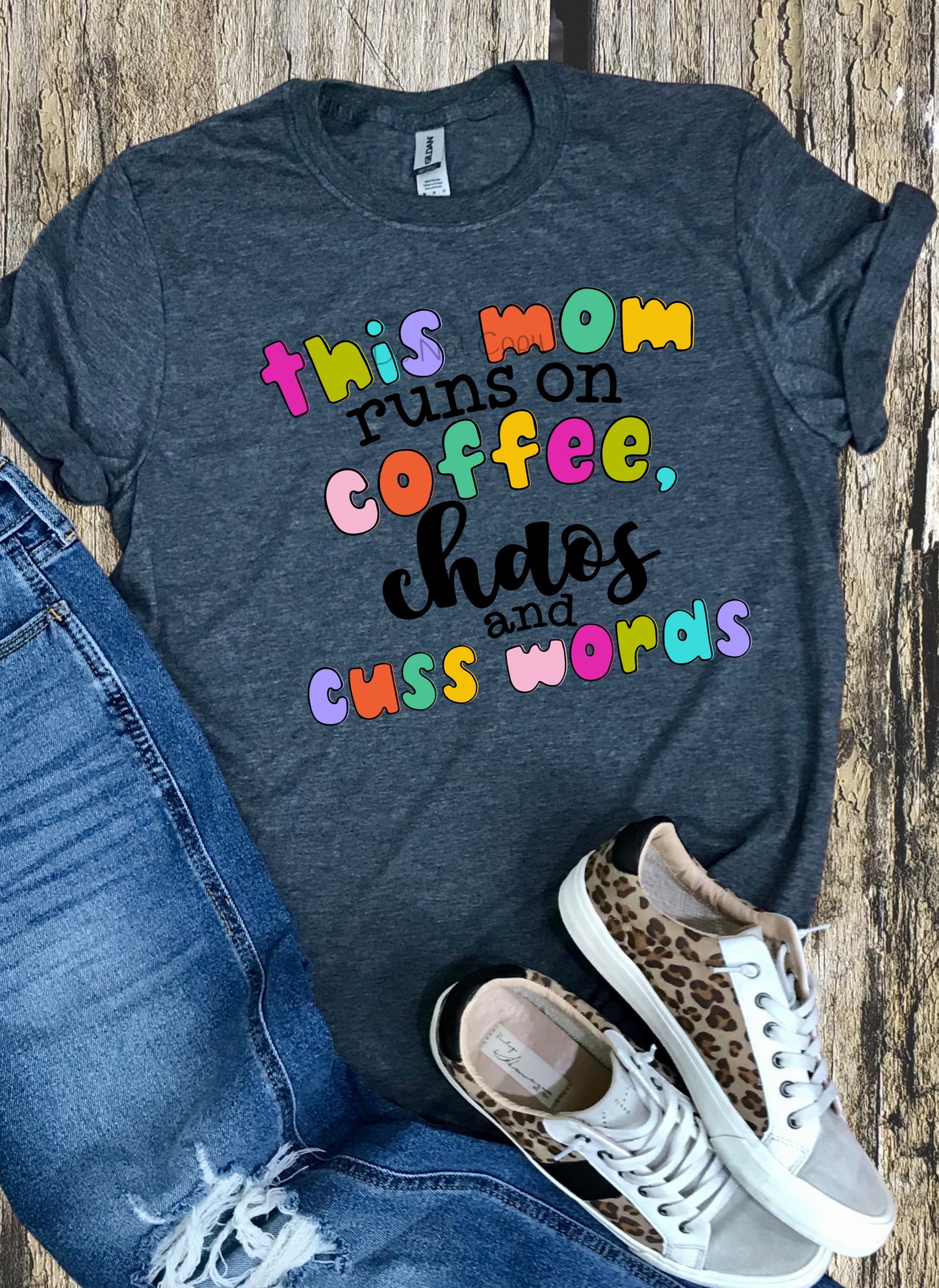 This mom runs on coffee chaos-DTF