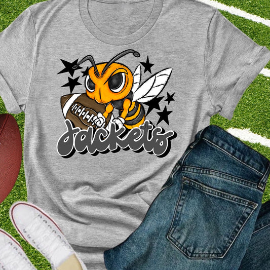 Jackets football gray-DTF