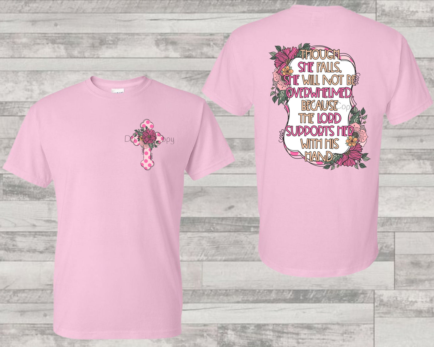 Though she falls (FRONT) -DTF