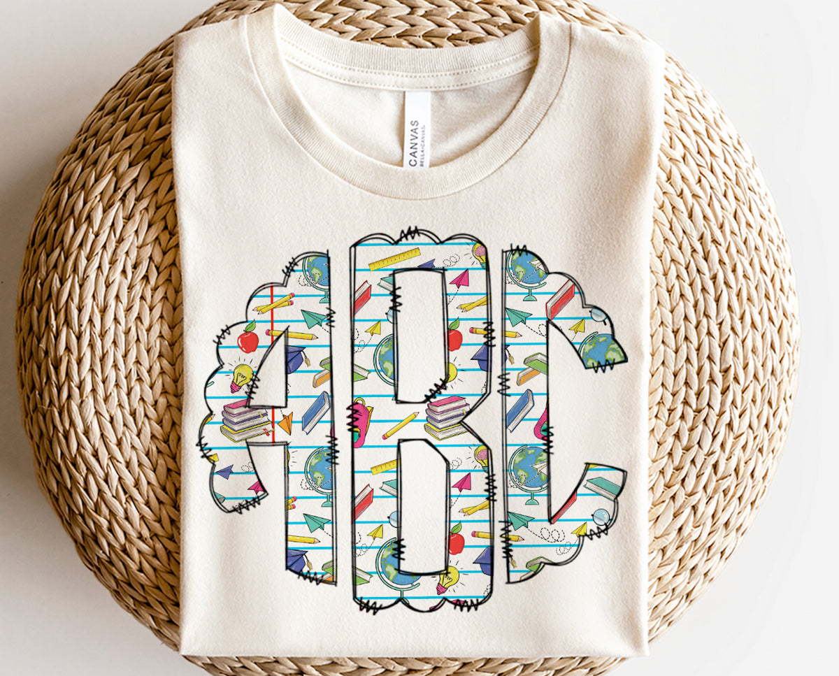 Custom School collage Monogram-DTF