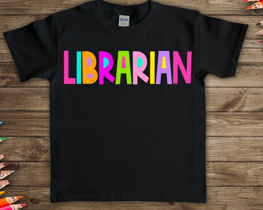 Librarian - bright color-DTF