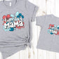 American mama flowers background-DTF
