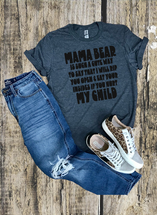 Mama bear such a cute way-DTF