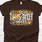 Jesus loves this hot mess white lettering-DTF