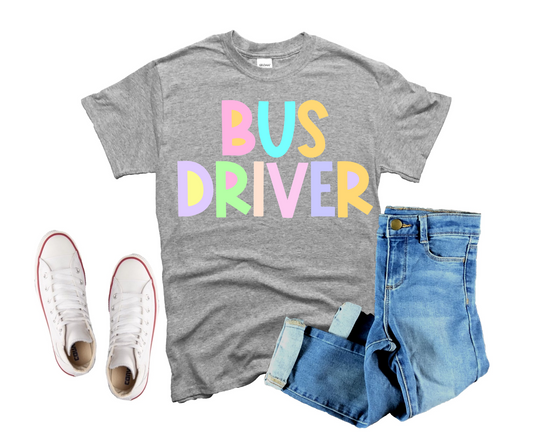 Bus Driver - pastel color-DTF