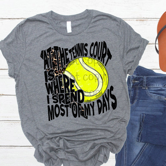 At the tennis court-DTF