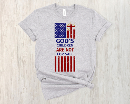 Gods Children are not for Sale(vertical flag)-DTF