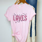 Jesus loves you purple letters-DTF