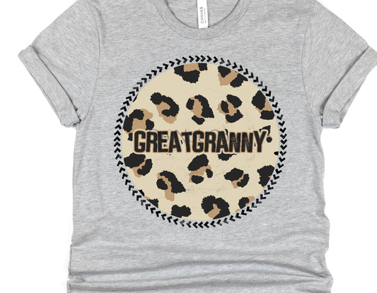 Great granny circle leopard-DTF