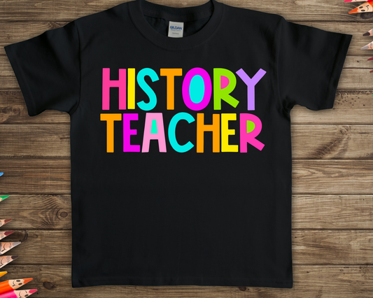 History teacher - bright color-DTF