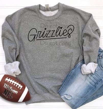 Hand lettered Grizzlies-DTF