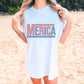 Merica red and blue checkered-DTF