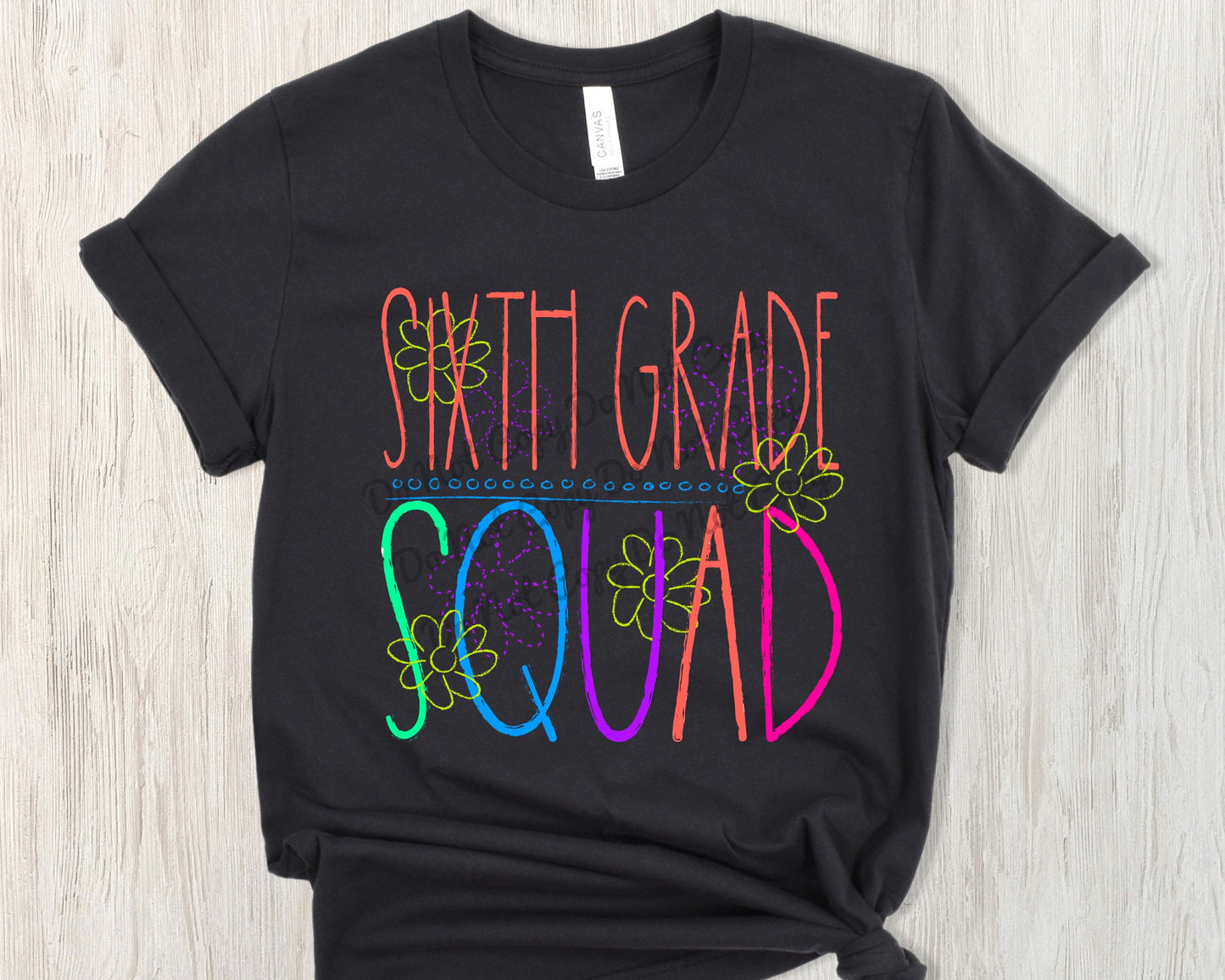 Chalkboard sixth grade squad-DTF