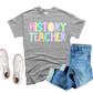 History Teacher  - pastel color-DTF