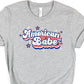 American babe bubble letters-DTF
