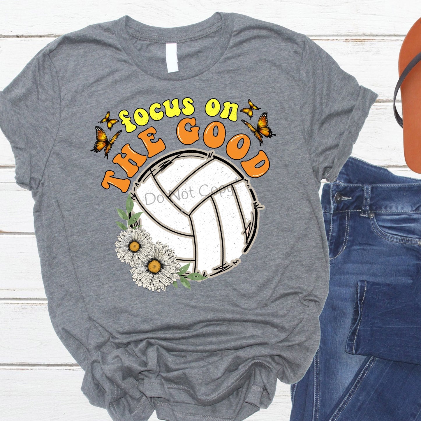 Focus on the good volleyball-DTF