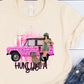 Hunt like a girl pink Jeep-DTF