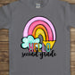 Hello second grade rainbow-DTF