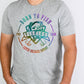 Born to fish multi colored-DTF