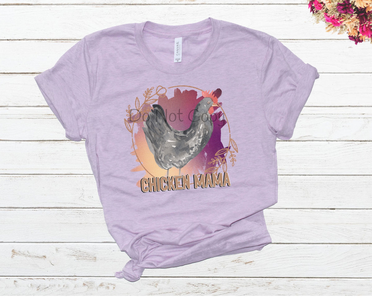 Chicken mama gray chicken-DTF