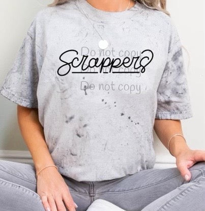 Hand lettered Scrappers-DTF