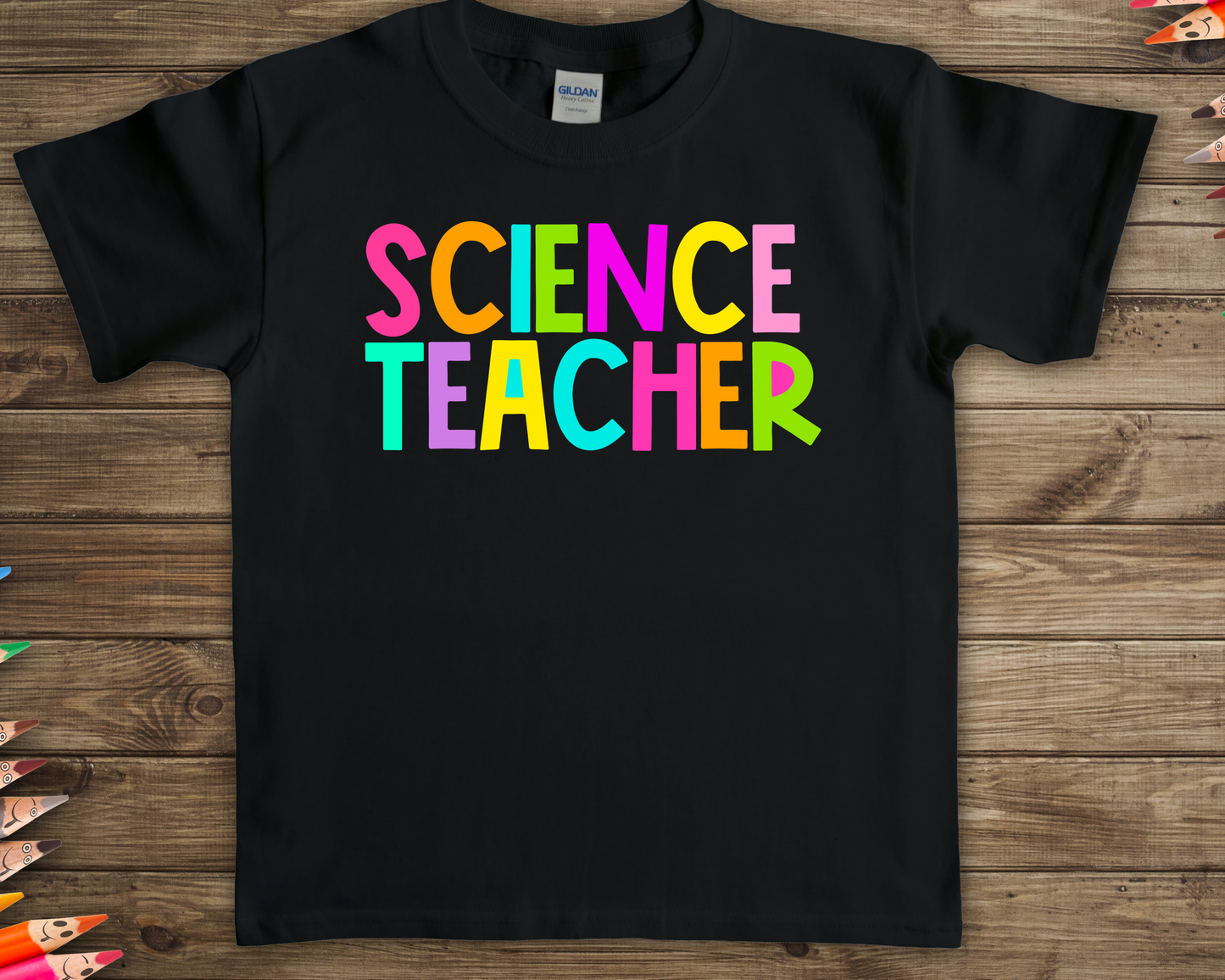 Science teacher- bright color-DTF