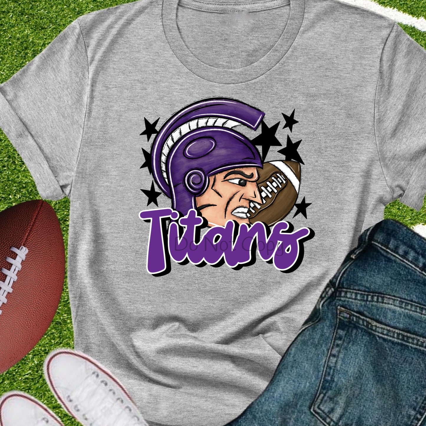 Titans football purple-DTF