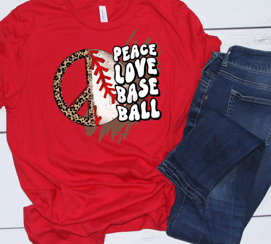 Peace love baseball-DTF