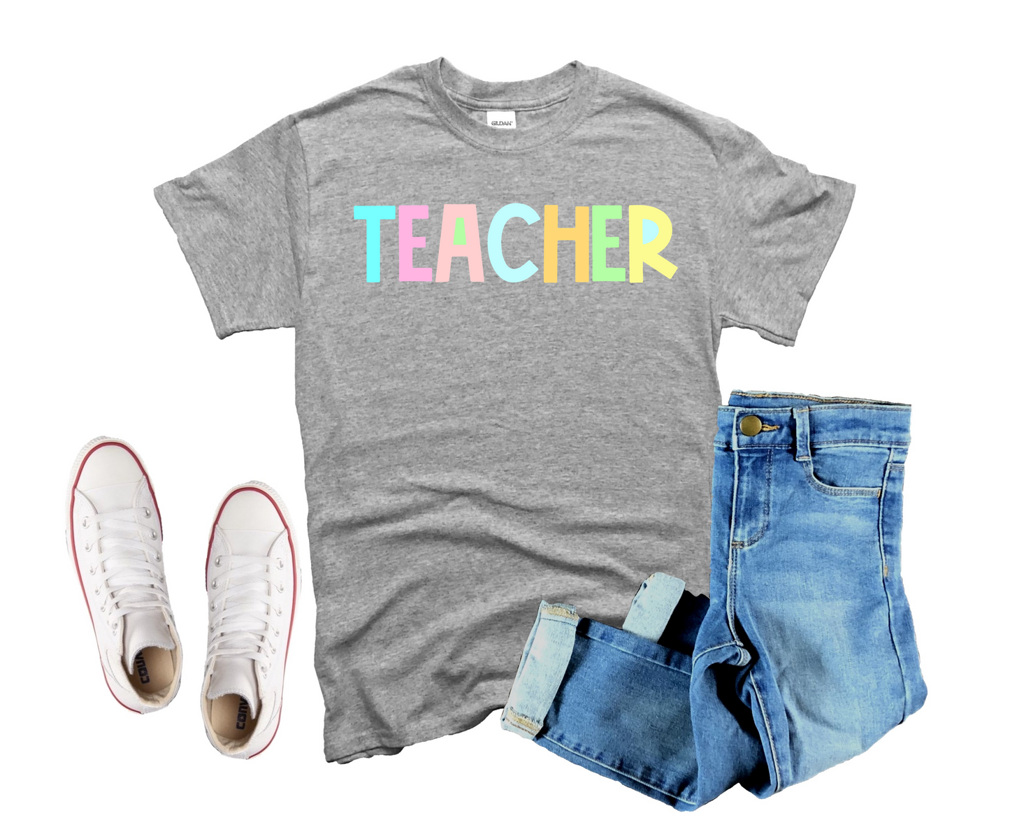 Teacher - pastel color-DTF