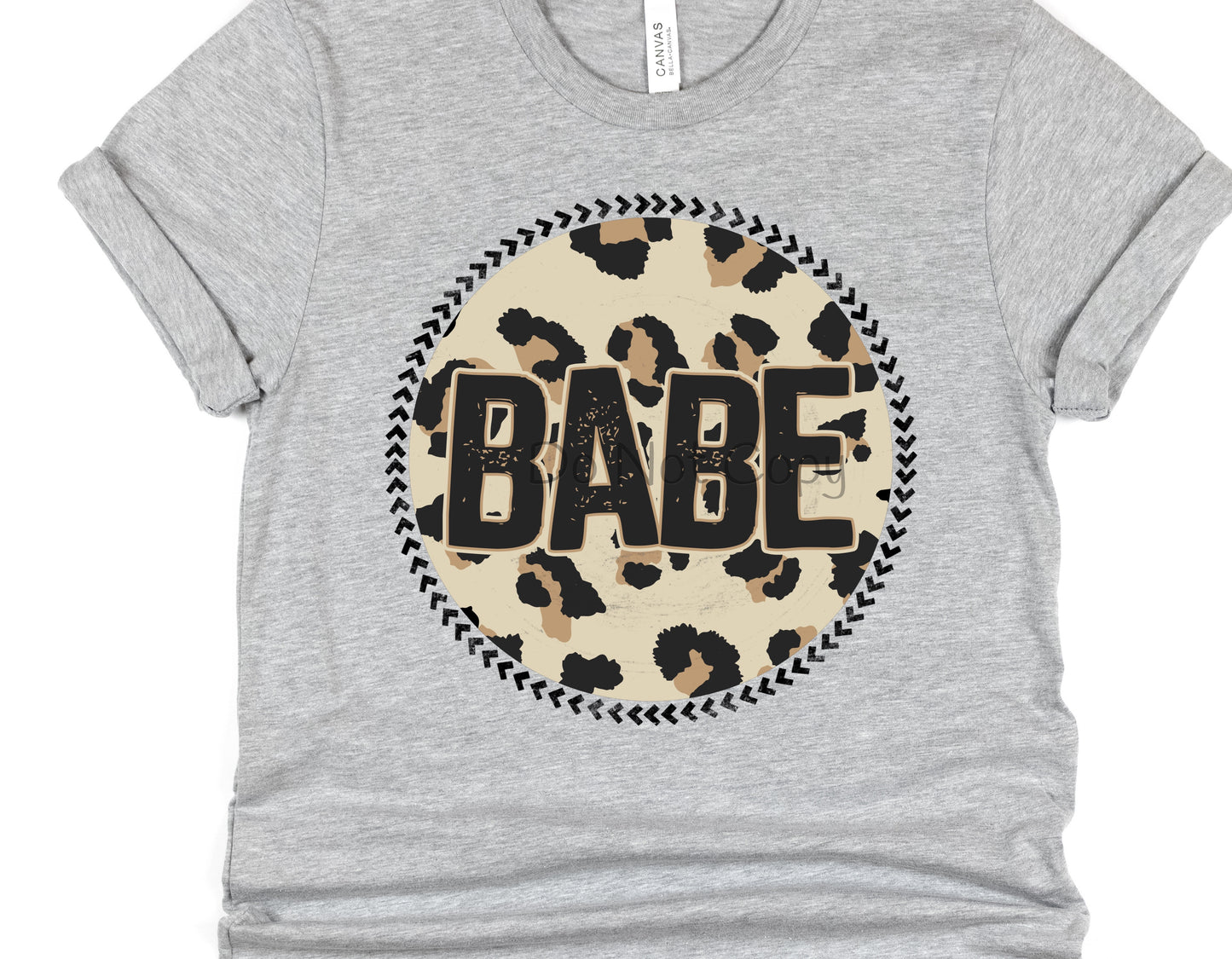 Babe circle leopard-DTF