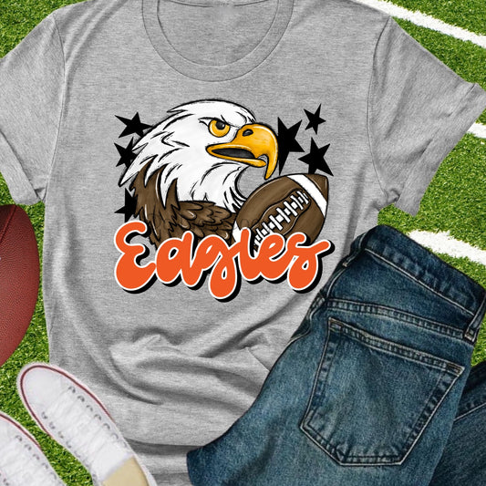 Eagles football orange-DTF