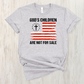 Gods Children are not for Sale(cross &flag)-DTF