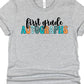 First grade autographs boy-DTF