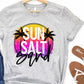 Sun salt italics palm trees-DTF