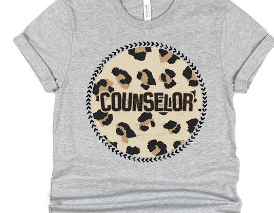 Counselor circle leopard-DTF