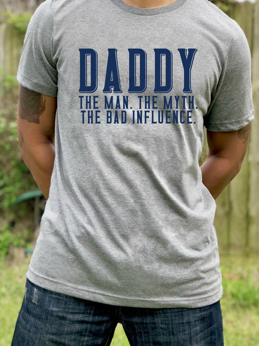 Daddy the man blue-DTF