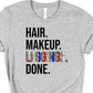 Patriotic hair makeup leggings done-DTF
