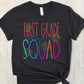 Chalkboard first grade squad-DTF