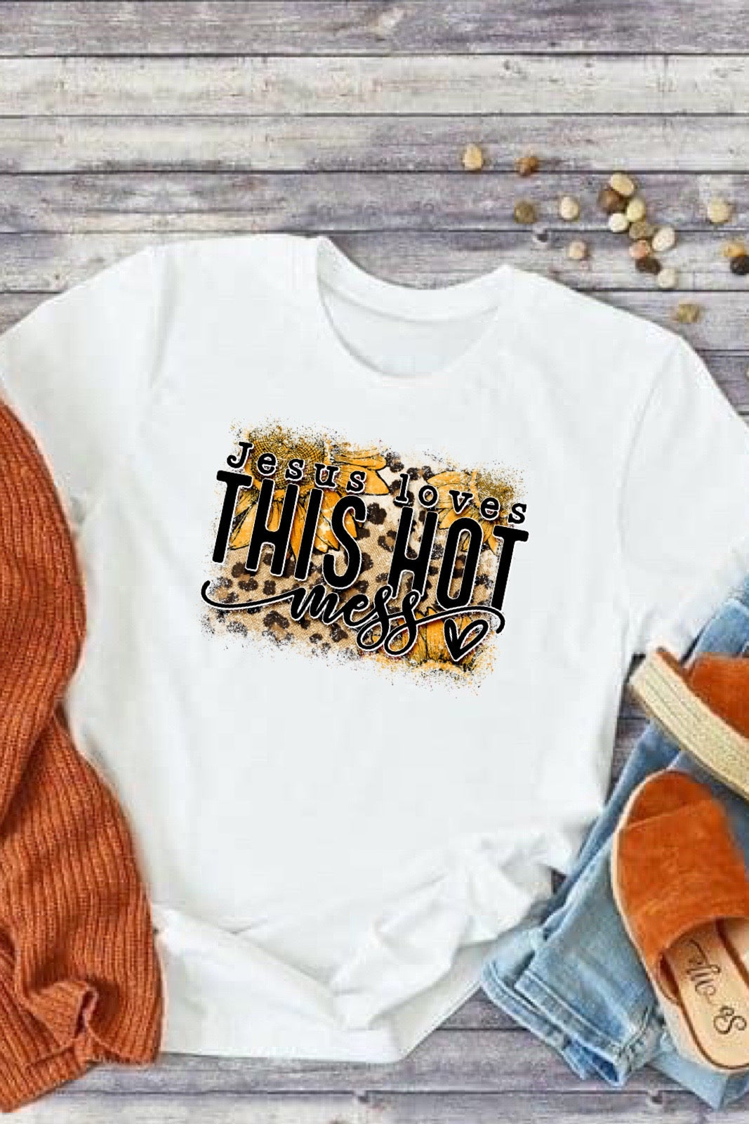 Jesus loves this hot mess-DTF